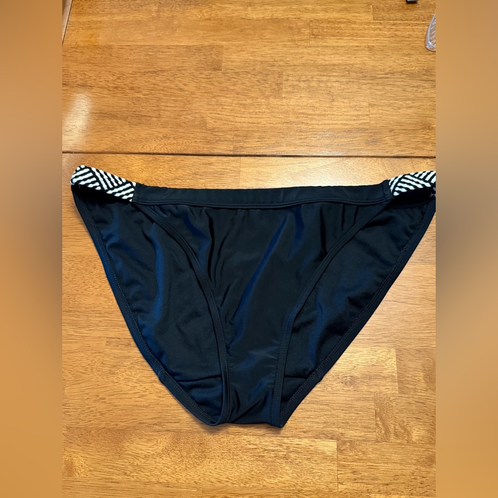 Black Halter Swimsuit with Braided Strap - Picture 2 of 7